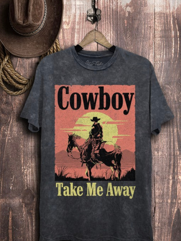 Cowboy Take Me Away Tee – Pecan Row