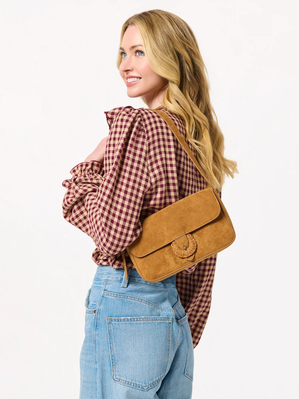 Shiraleah Juliette Shoulder Bag- Saddle