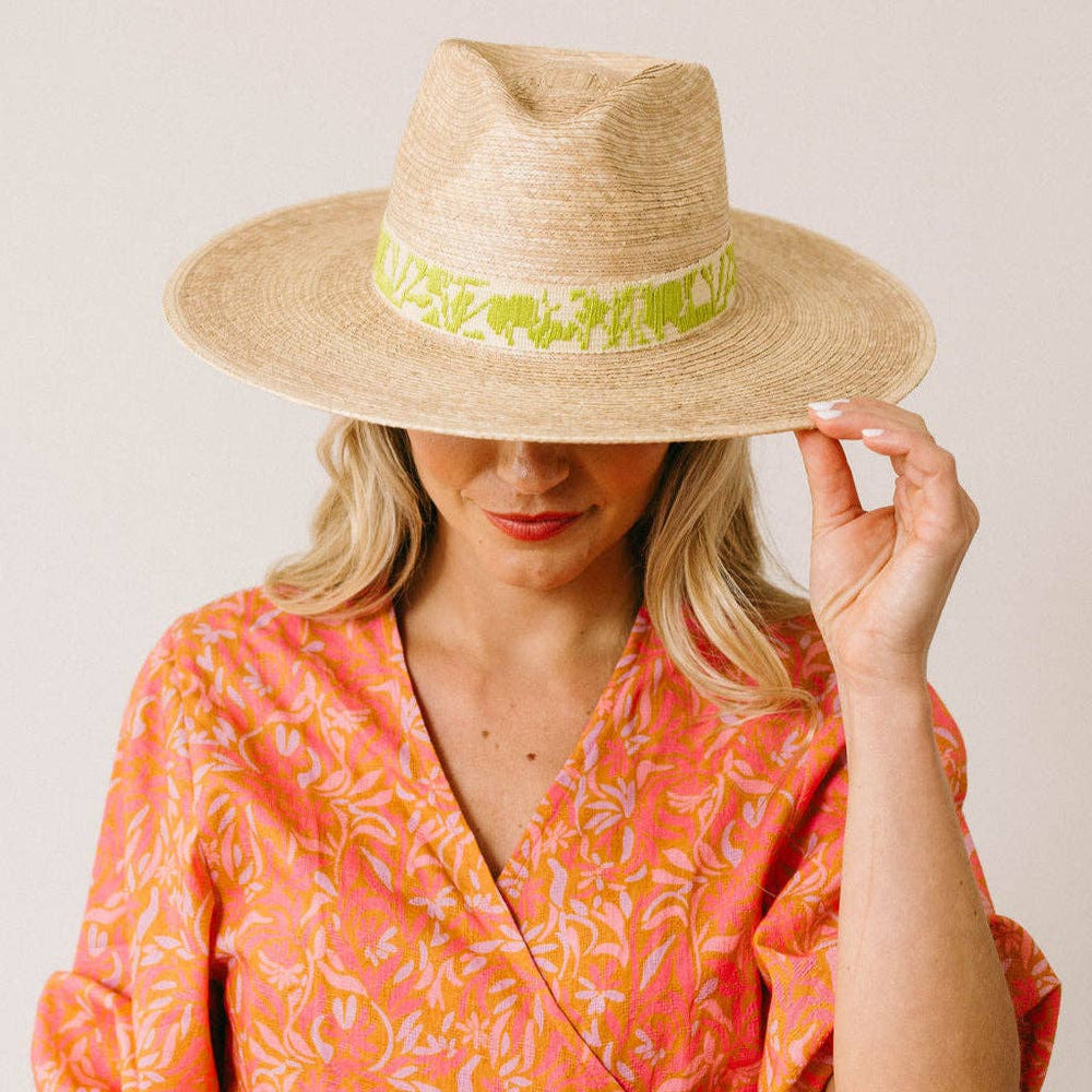 Verde Bloom Palm Hat