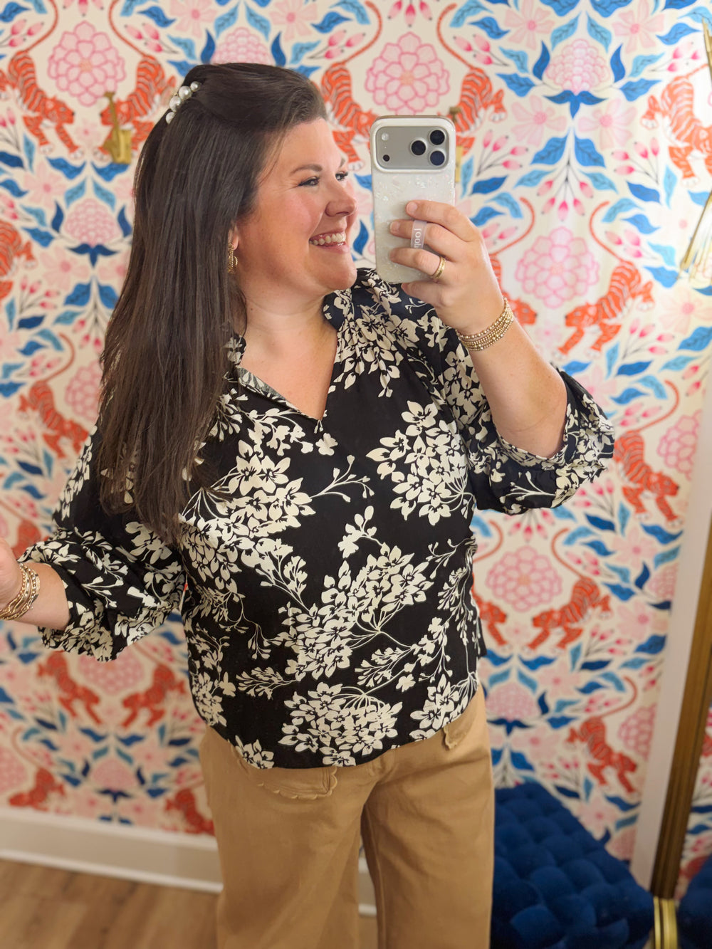 The Benton Blossom Print Top (XL-2X)
