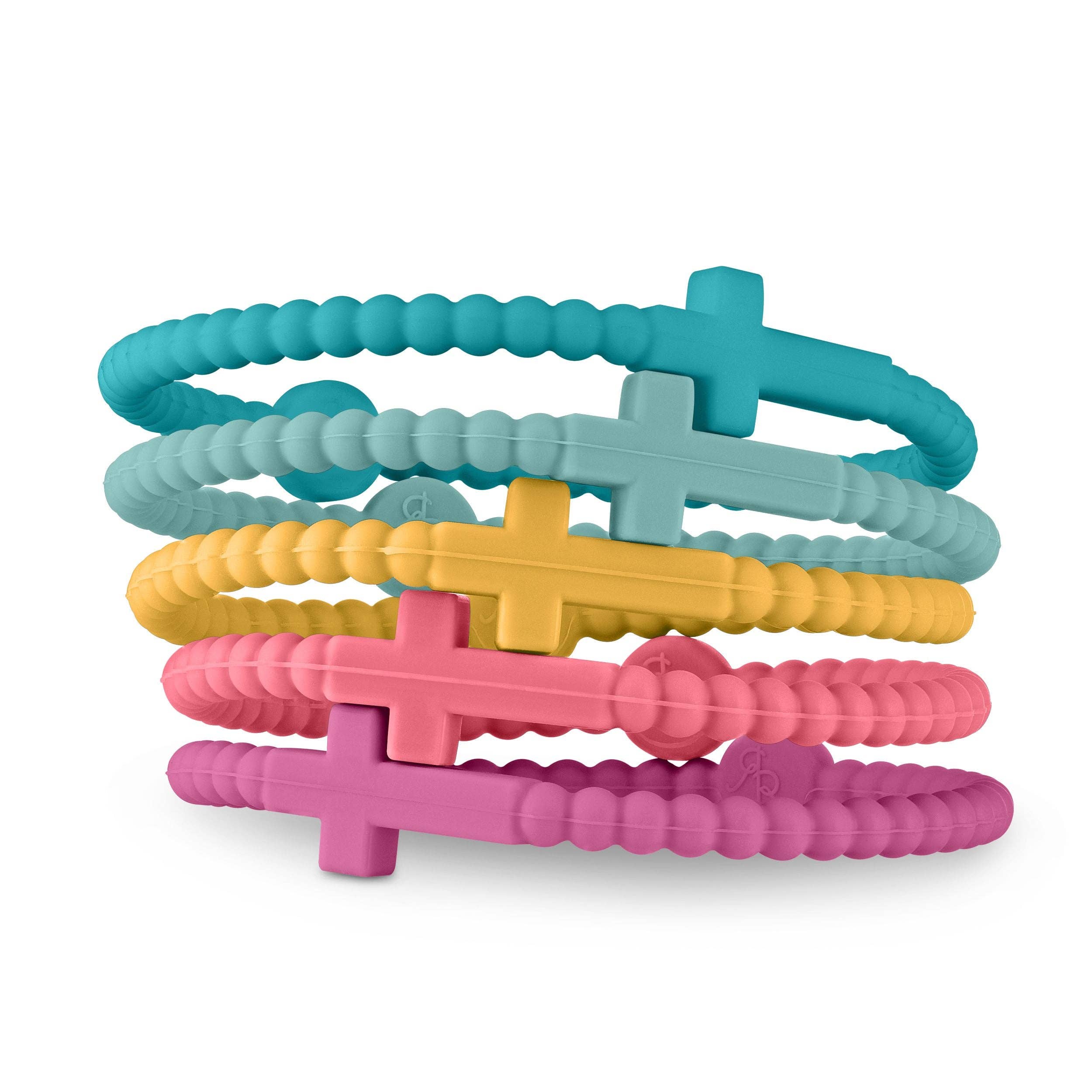 Jesus Silicone Cross Bracelets-Couture in Medium