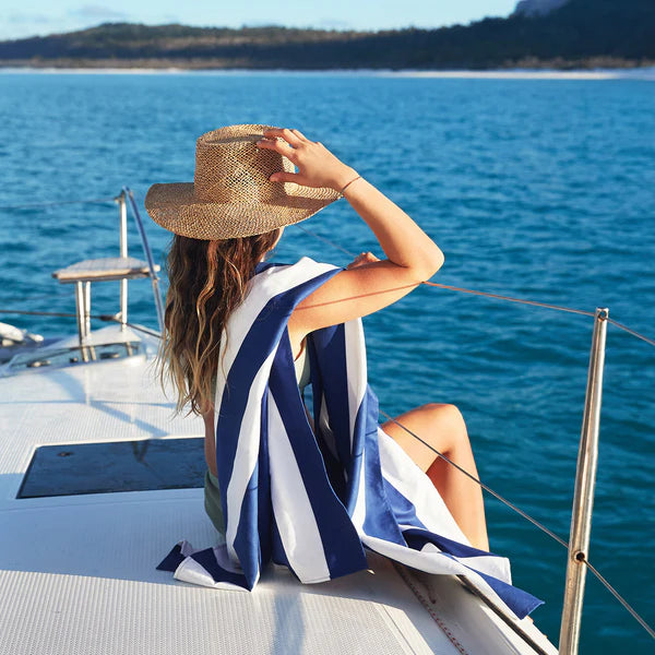 Dock and Bay Large Beach Towel in Whitsunday Blue