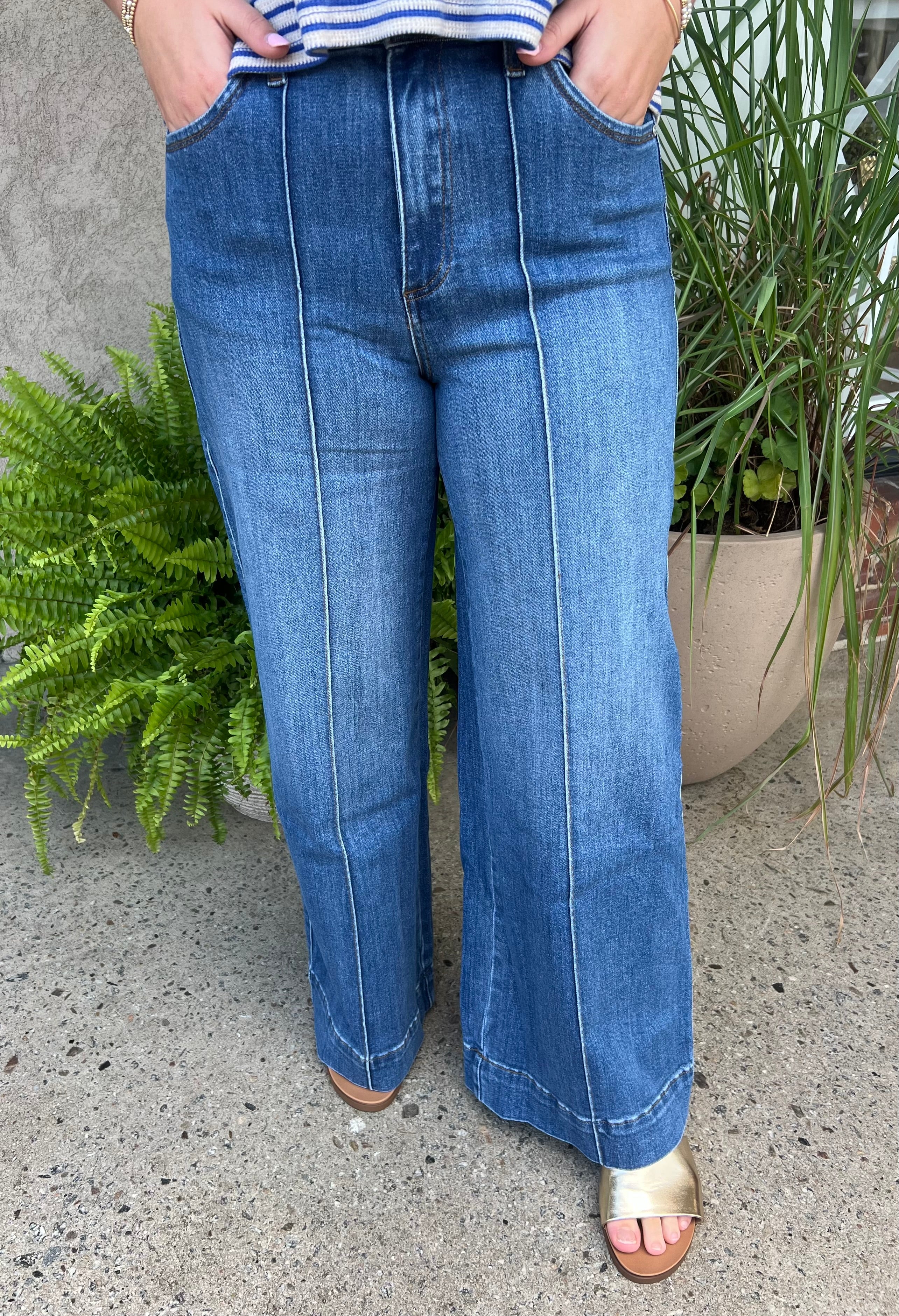 The Charlene Wide Leg Jeans