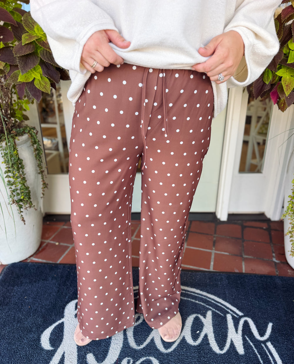 The Daniella Polka Dot Pants (1X-3X)