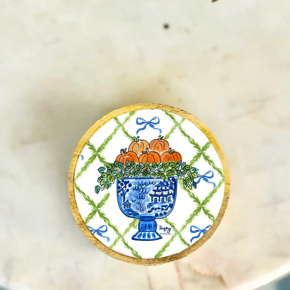 Topiary Wood and Enamel Small Tray