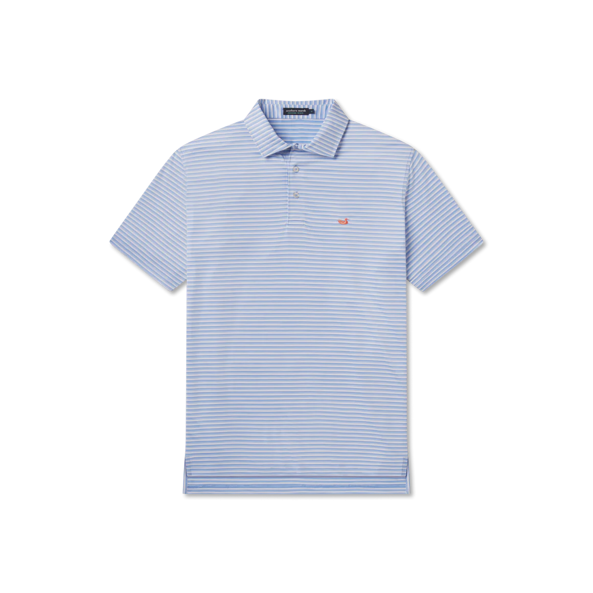 Bermuda Domingo Stripe Performance Polo in Lilac by Southern Marsh