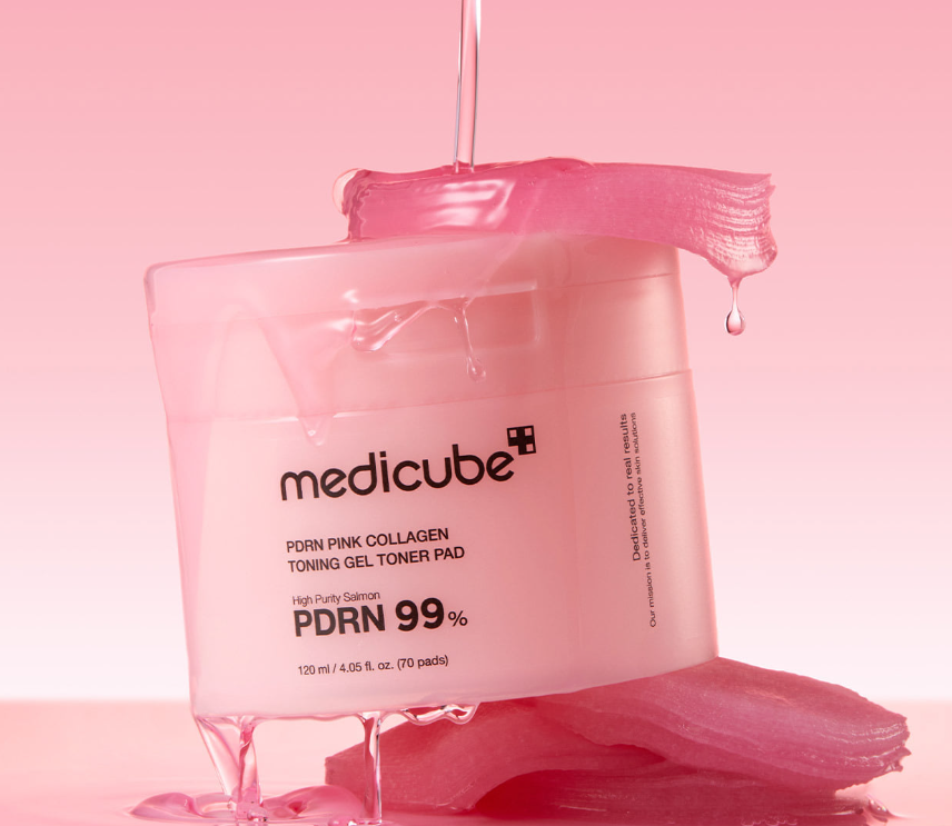 PDRN Pink Collagen Toning Gel Toner Pad by Medicube