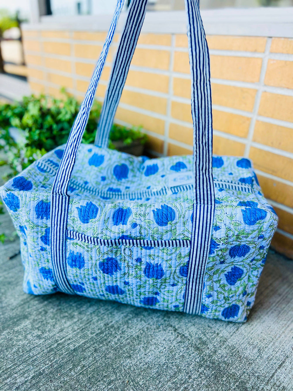 Blue Ivy Large Quilted Duffel Bag 