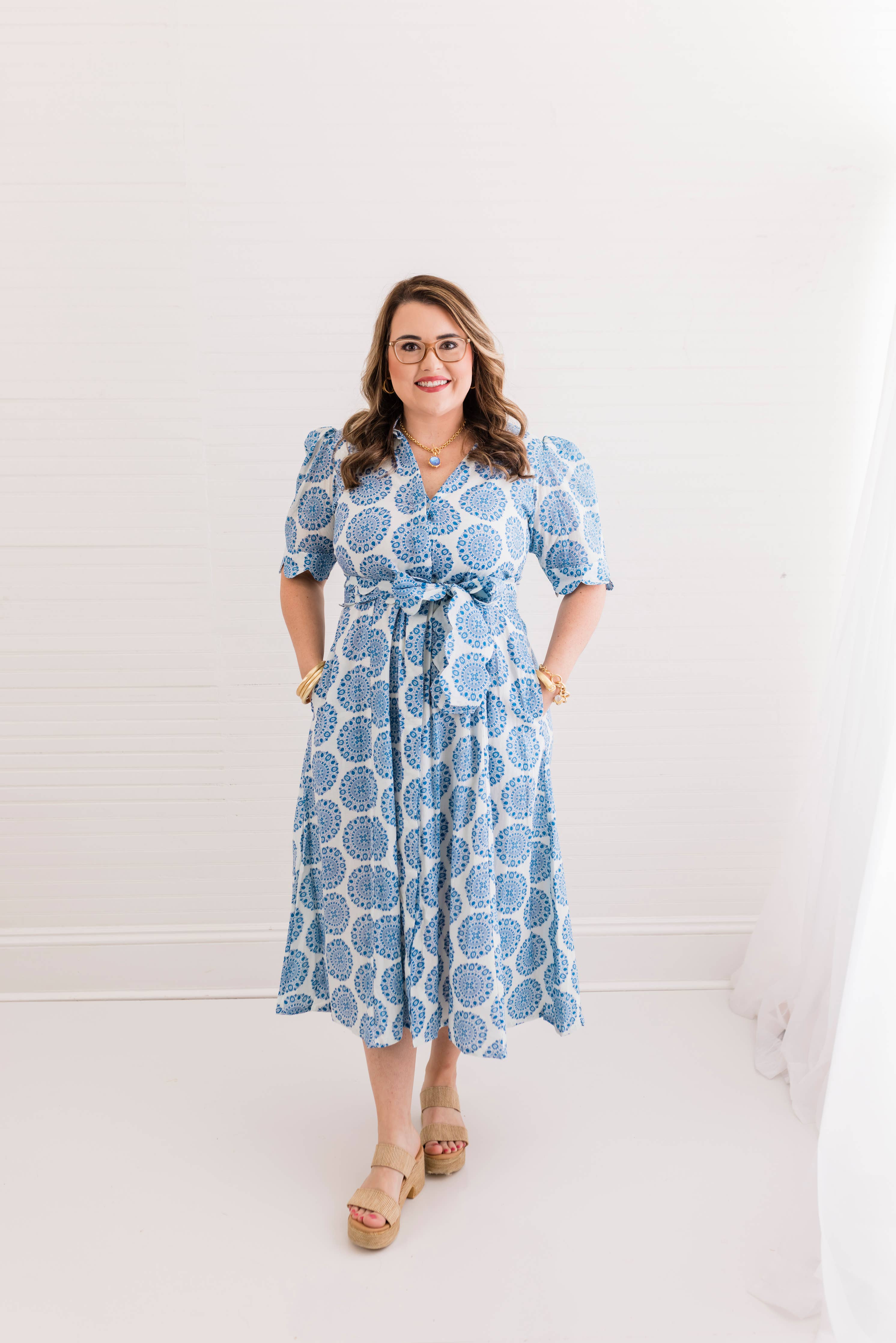 Blue Medallion Grace Dress By Heart of Grace