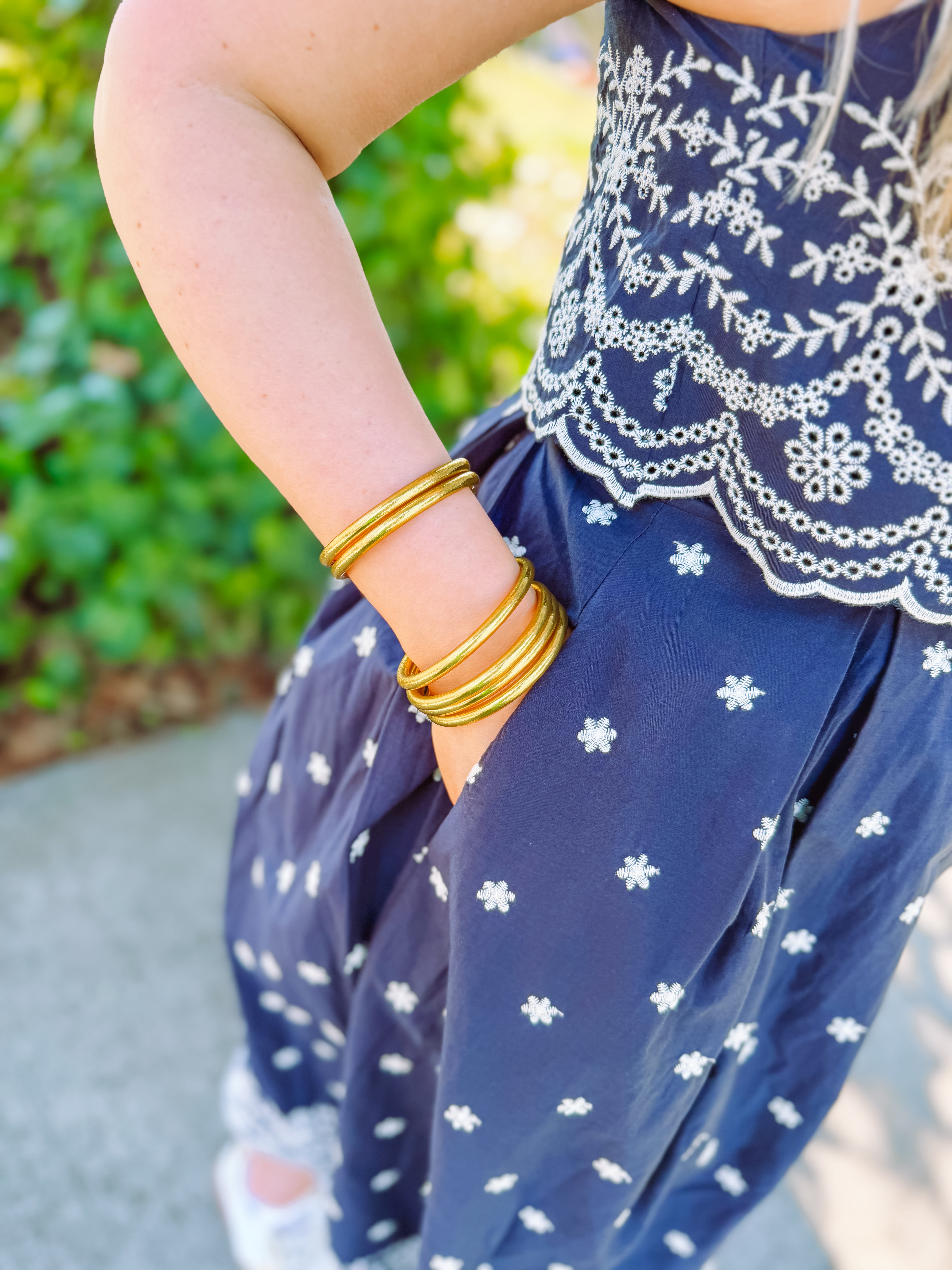 The Ella Embroidered Sleeveless Midi Dress