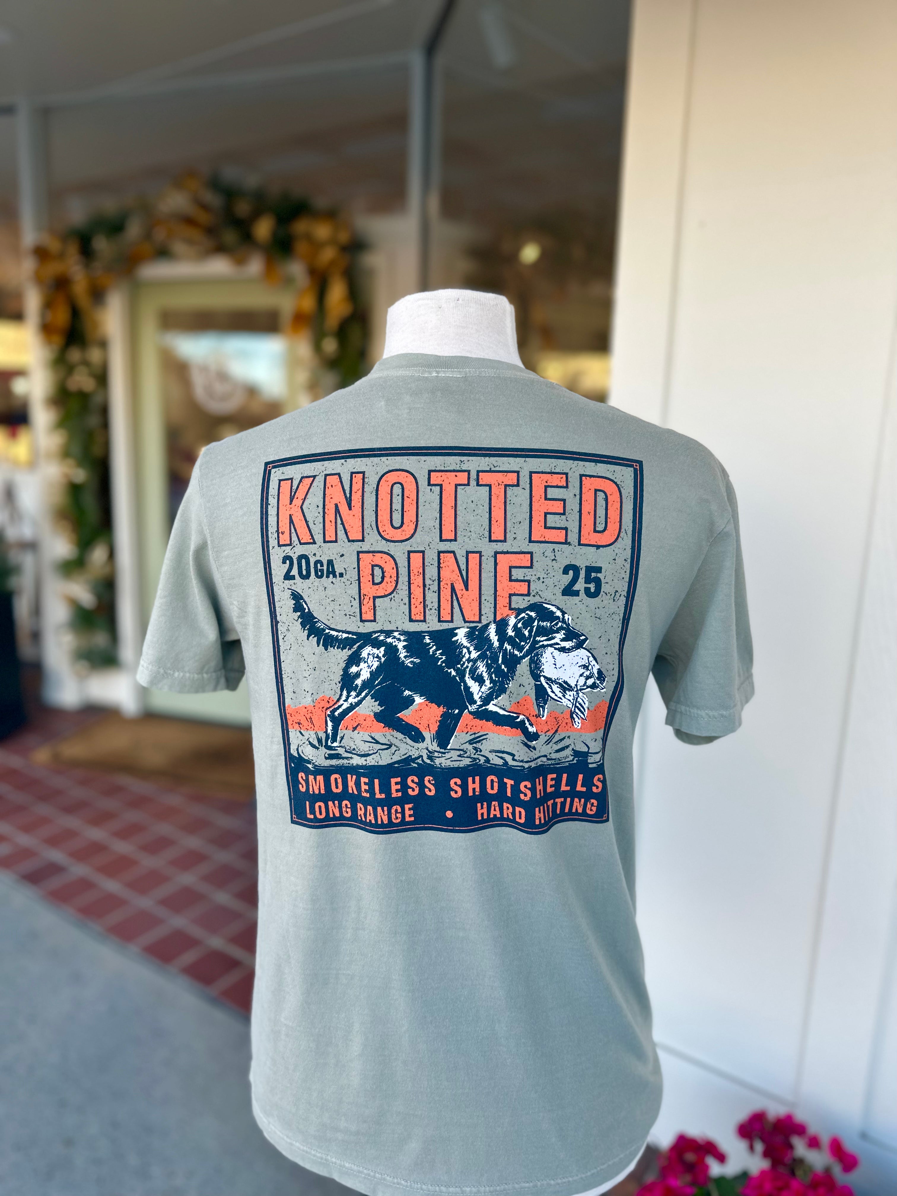 Smokeless Shotshells Dog Tee by Knotted Pine Trading Co.