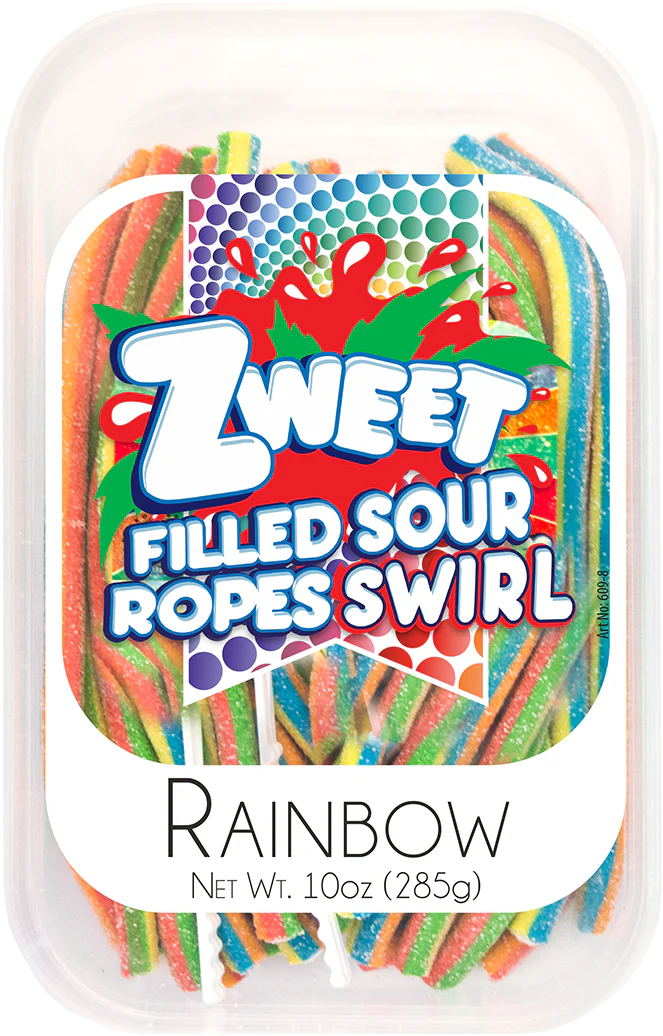 Zweet Sour Filled Rainbow Rope Swirl