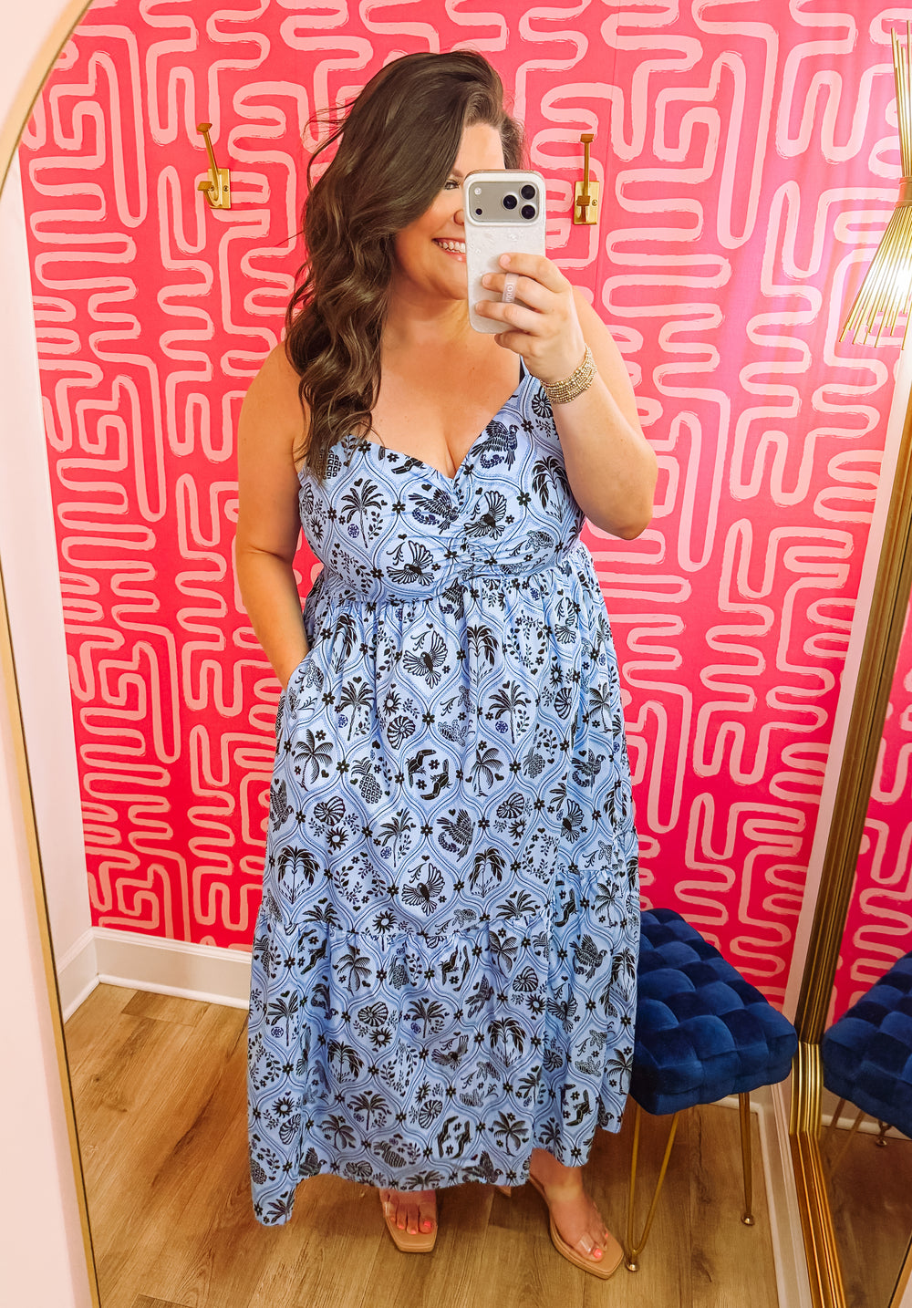 The Tamer Ruched Midi Dress (1X-3X)