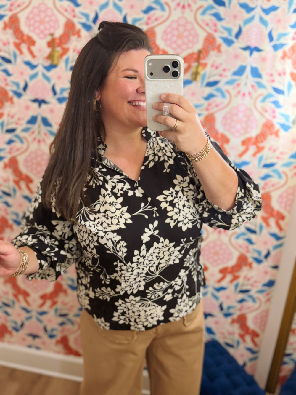 The Benton Blossom Print Top (XL-2X)