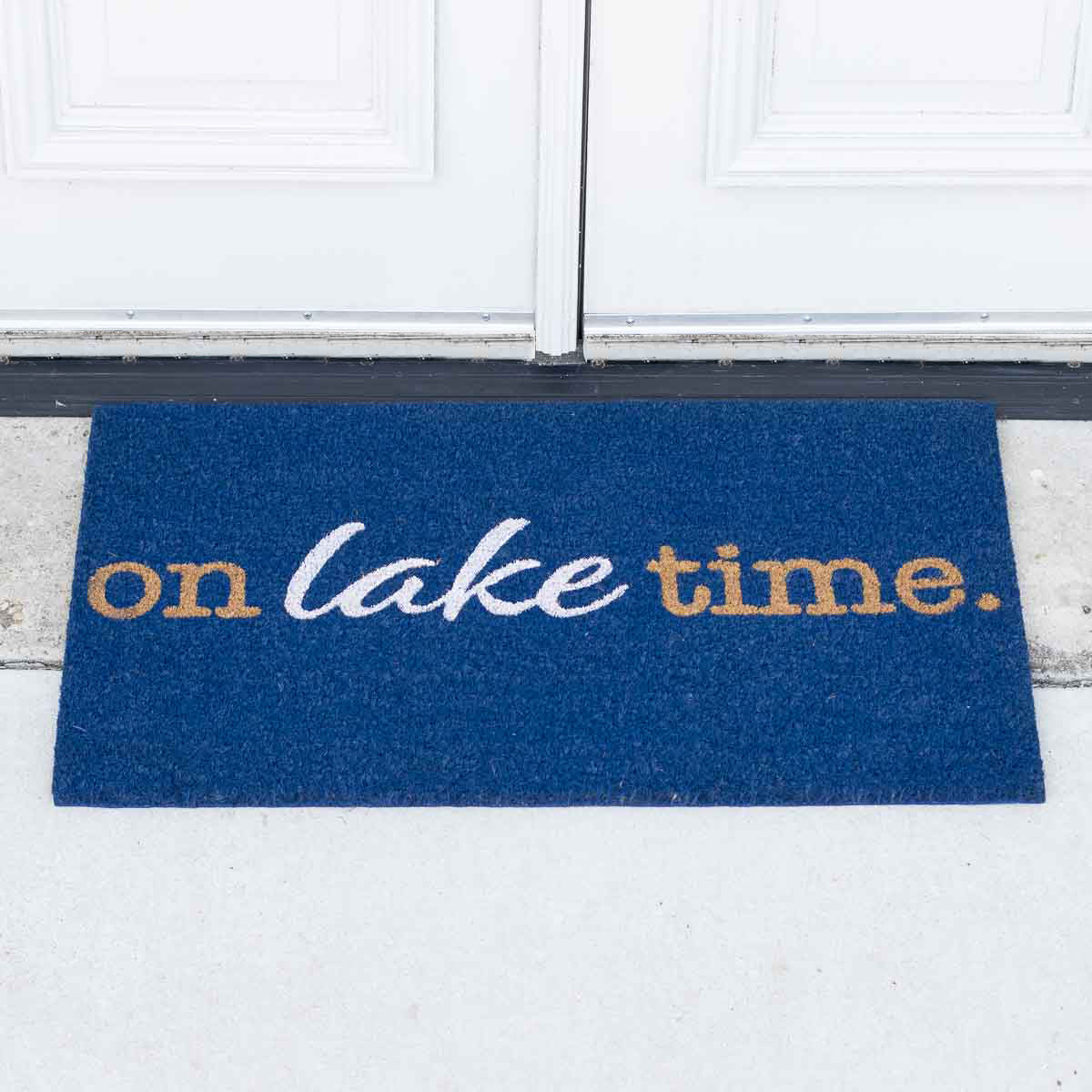 On Lake Time Doormat