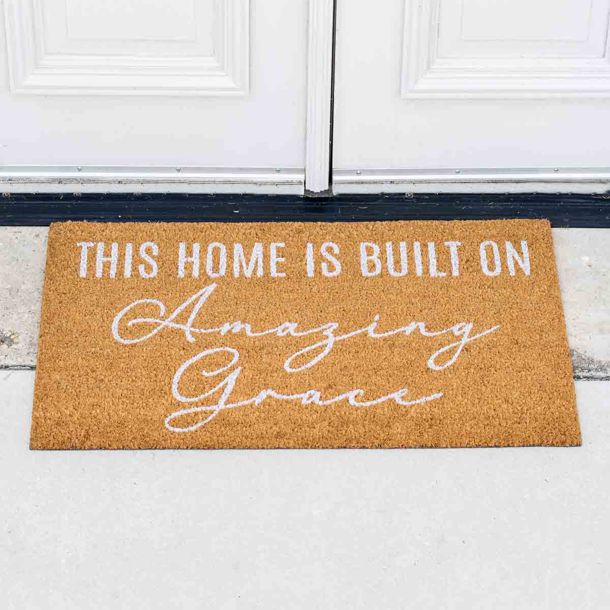 Built On Amazing Grace Doormat