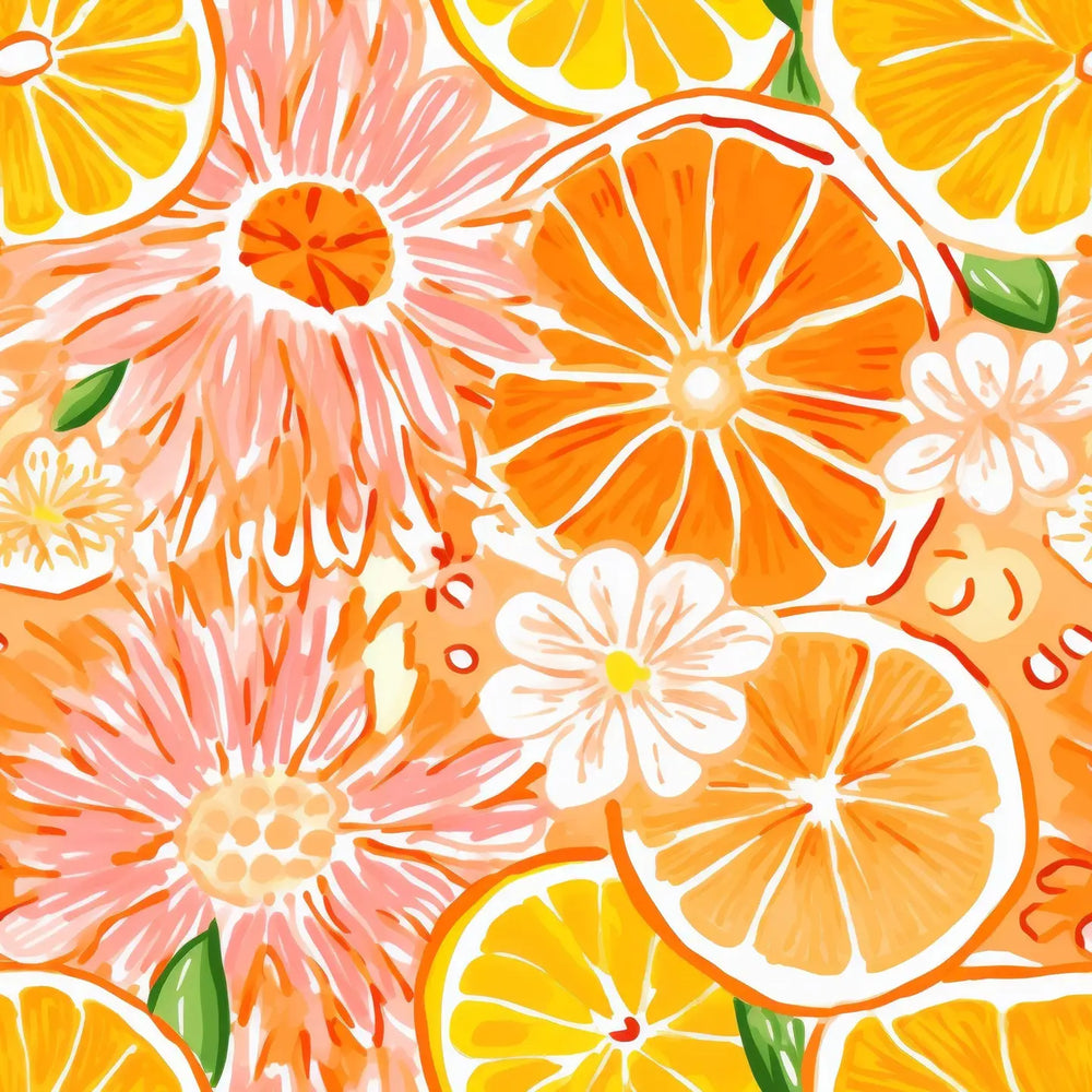 Beau Bottle Preppy Watercolor Oranges- Champagne Collection