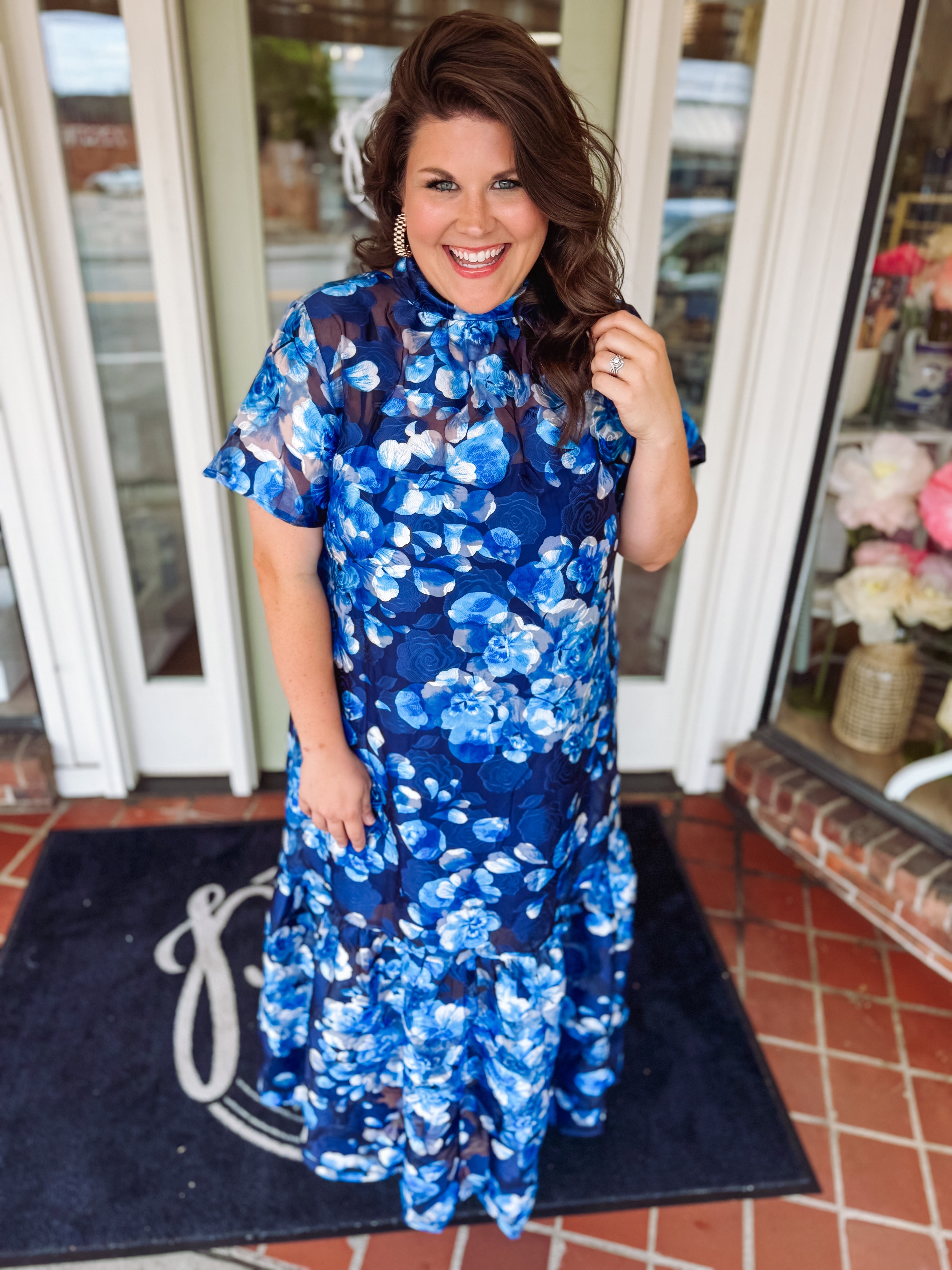 The Abay Floral Dime Maxi Dress