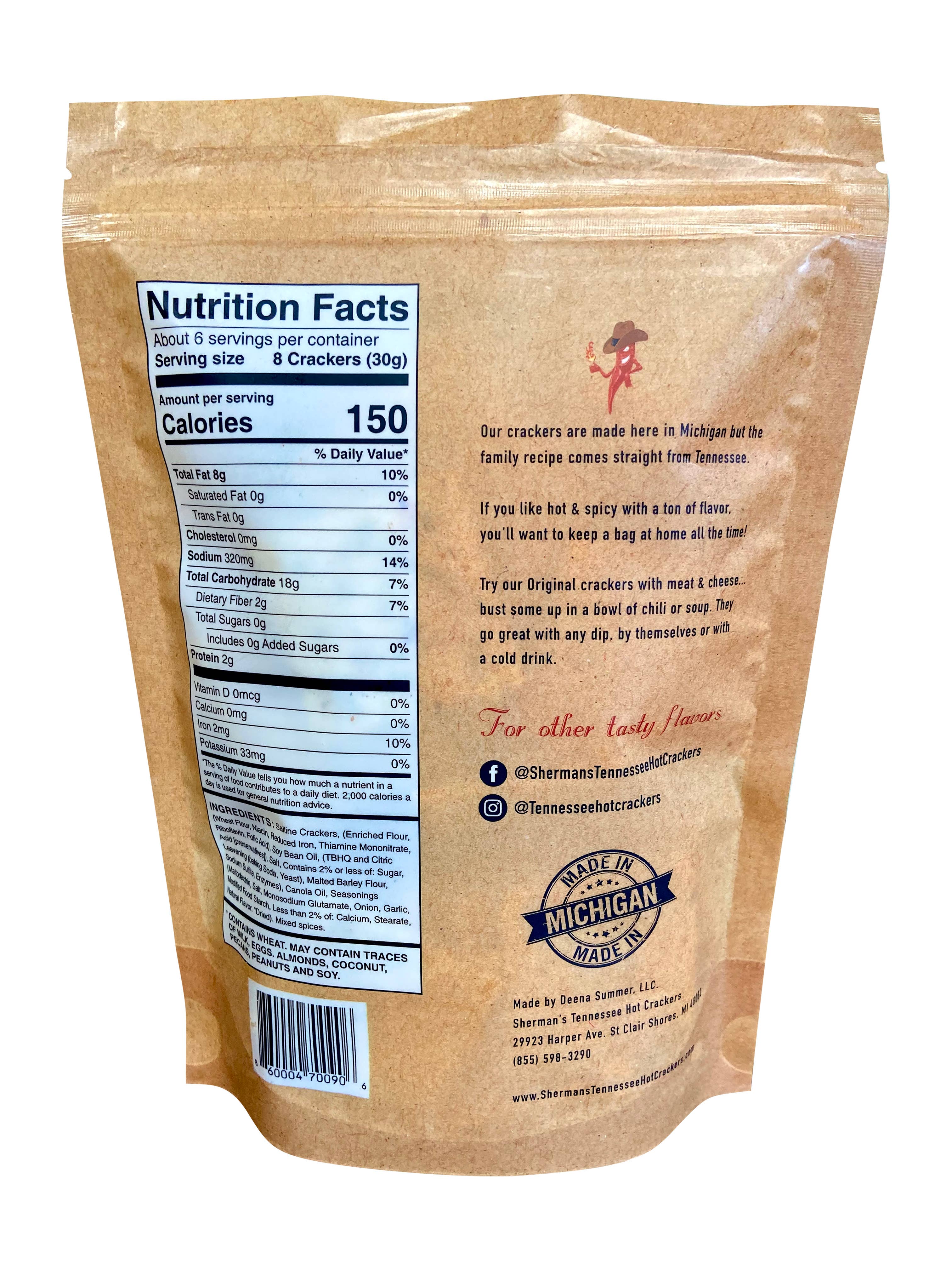 Original Sherman's Tennessee Hot Crackers