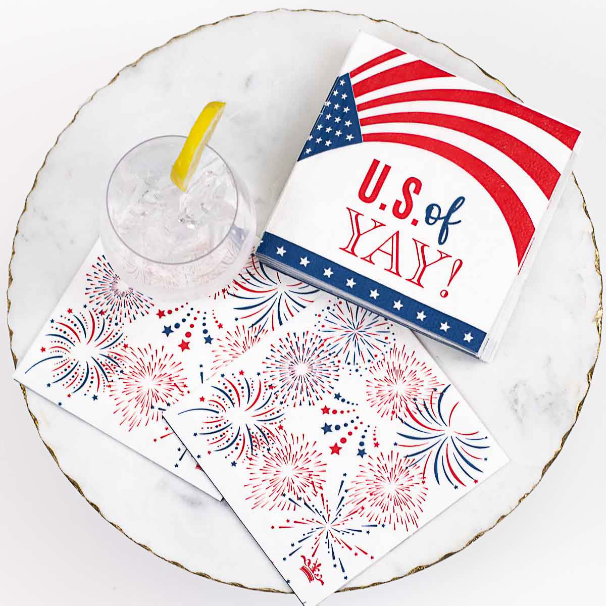 U.S. Of Yay Cocktail Napkins (Pack of 20)