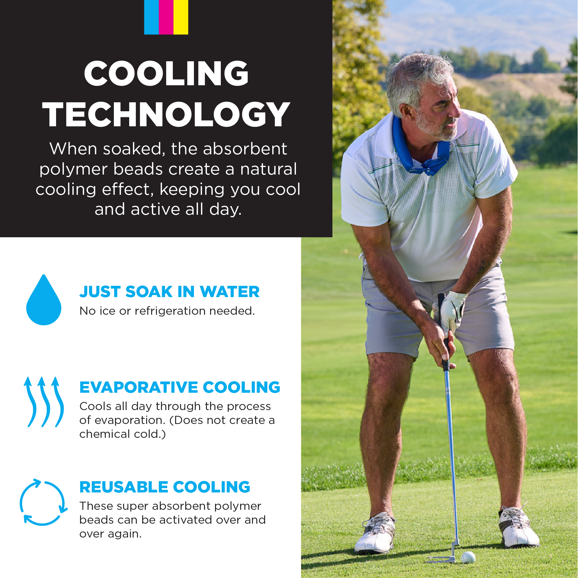 Cooling Neck Wrap in Royal Blue