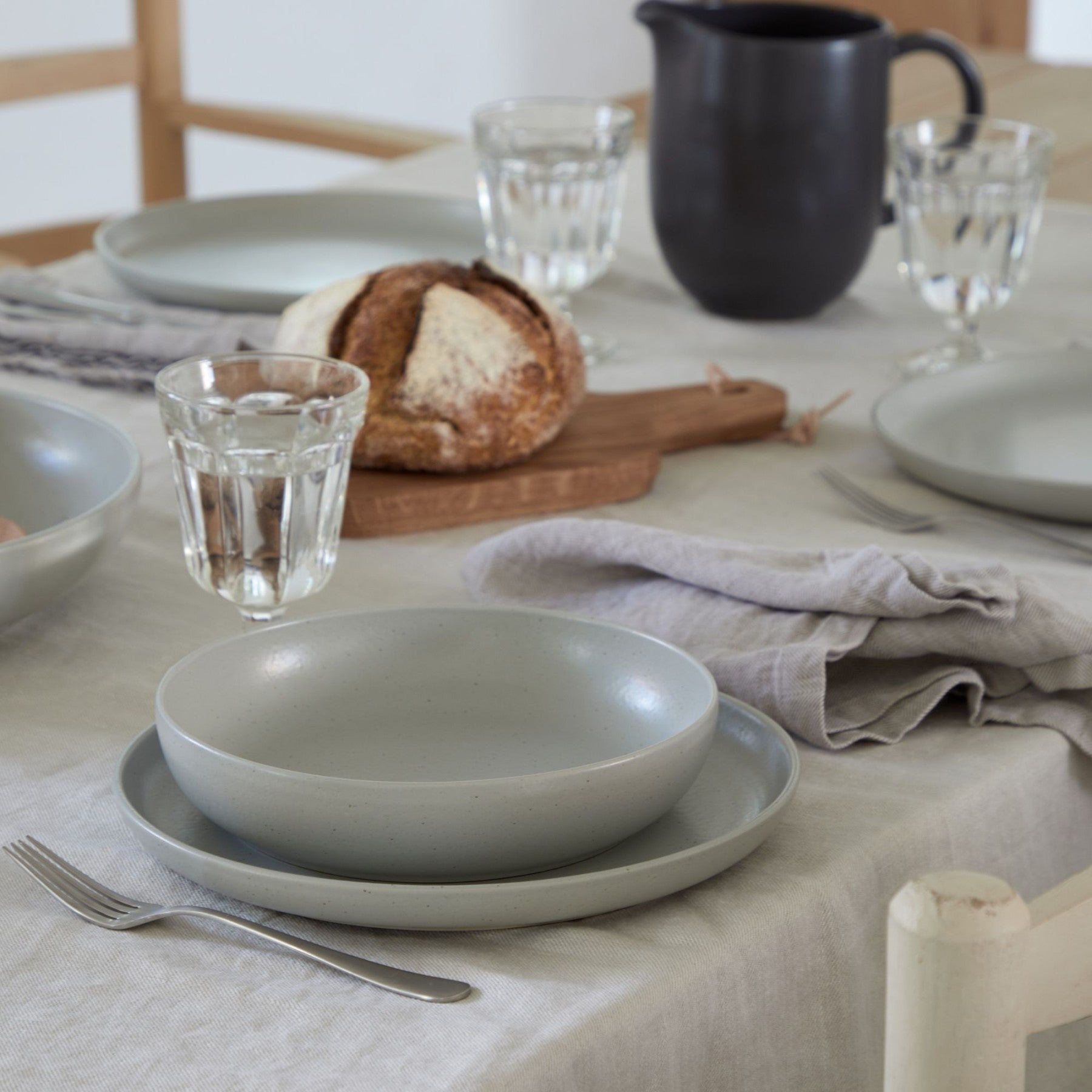 Pacifica Soup/Pasta Bowl in Oyster Grey by Casafina