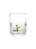 Embedded Drinking Glass with Mallard Ducks On It 