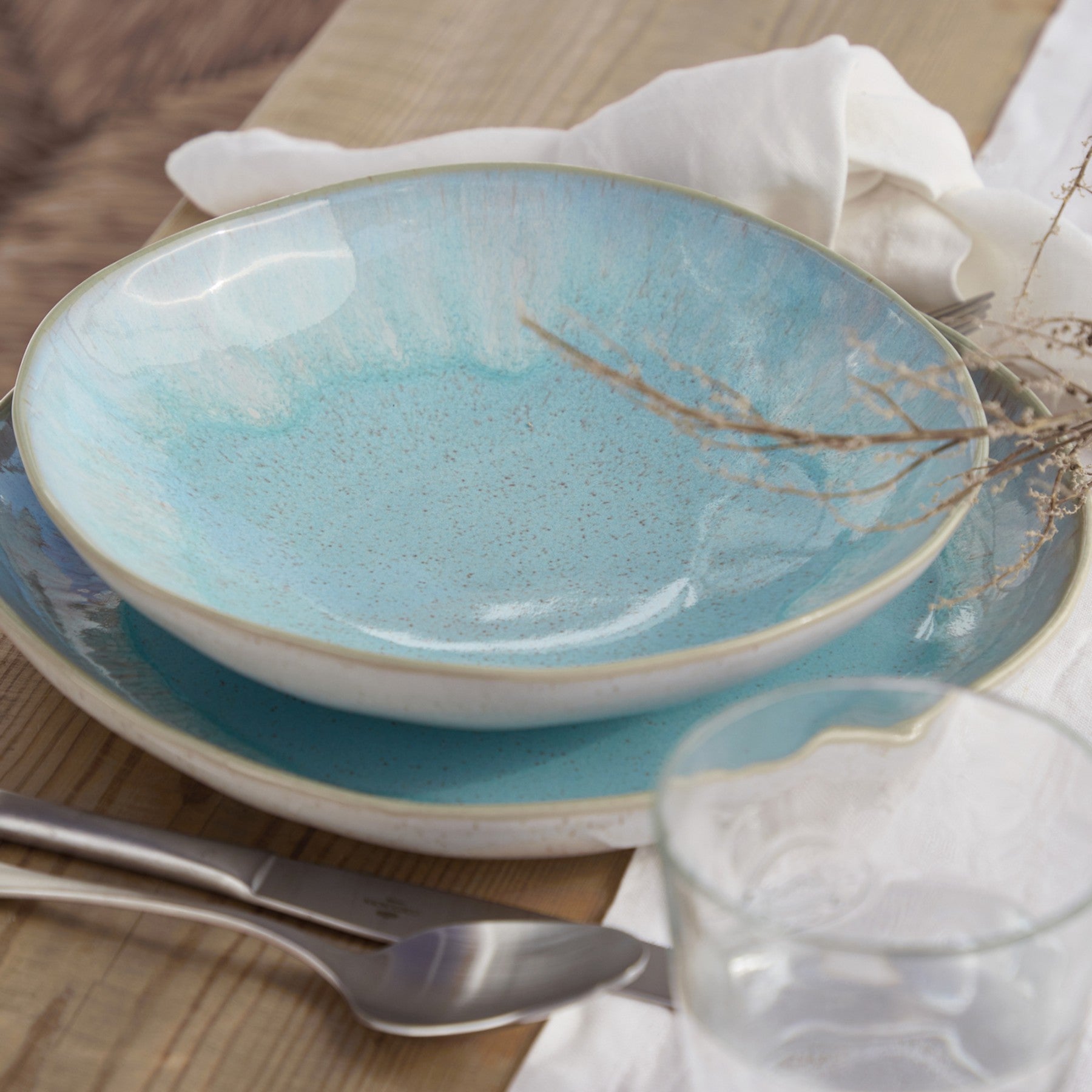 Eivissa Pasta Bowl in Sea Blue by Casafina