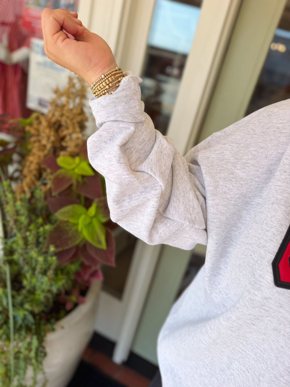 The Georgia Applique Varsity Quarter Zip (S-3X)