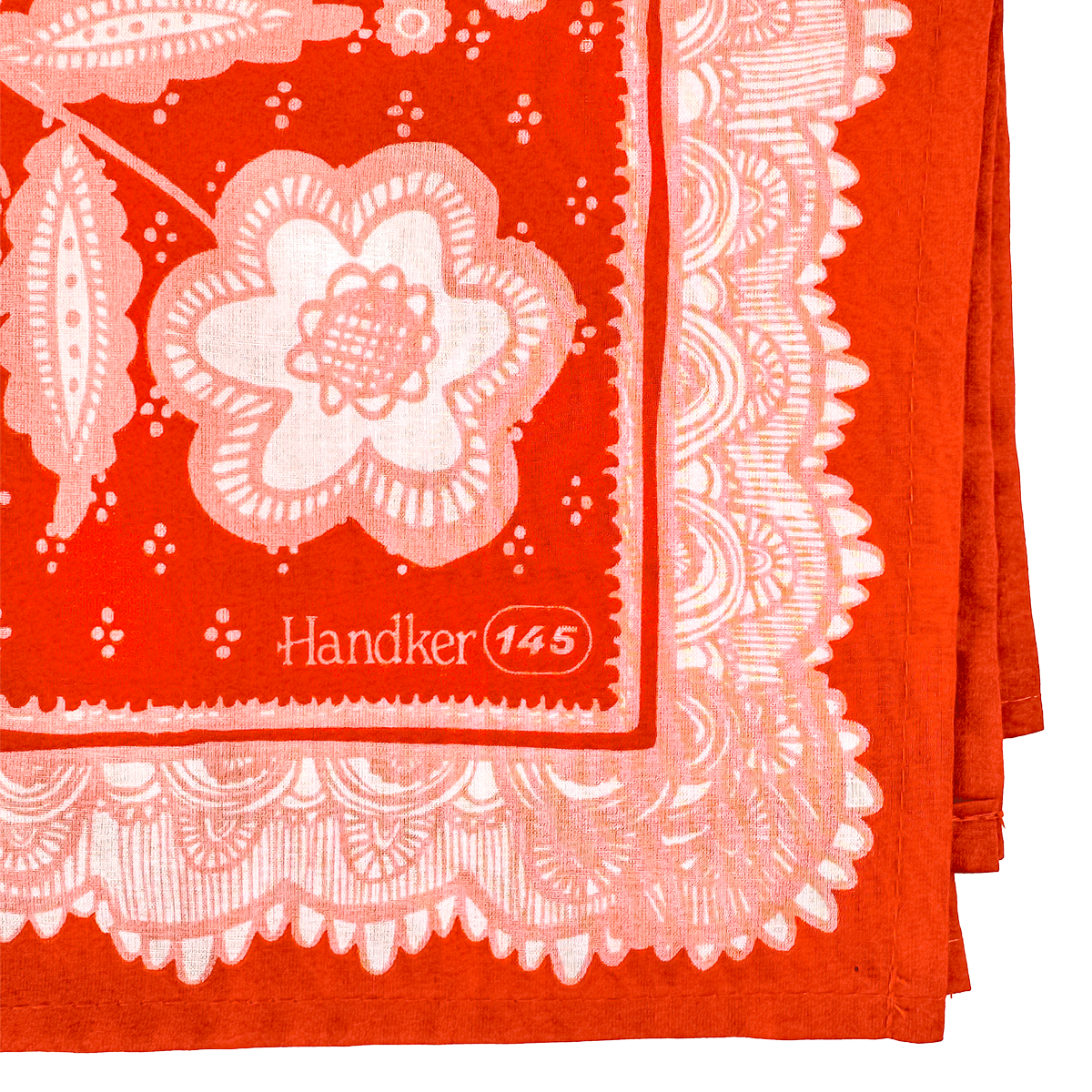 The Lacey Brick Red & Pink Bandana