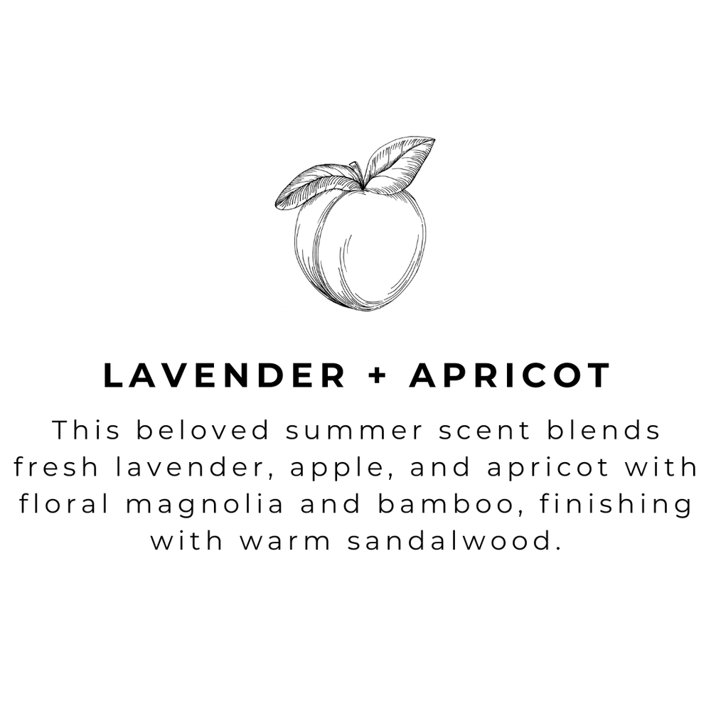 Lavender + Apricot Handmade Hand Soap (16oz)