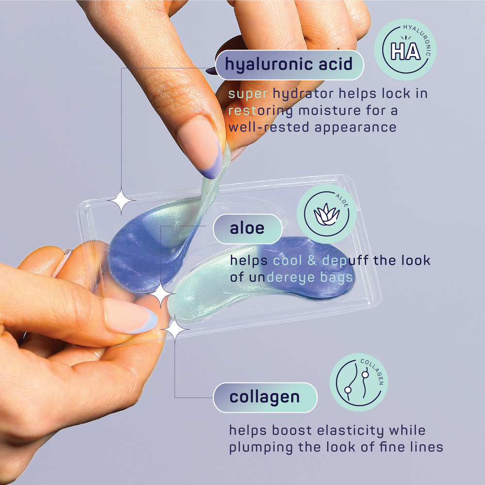 Hydrating Eye Patches-Hyaluronic Acid & Aloe -8 Pack