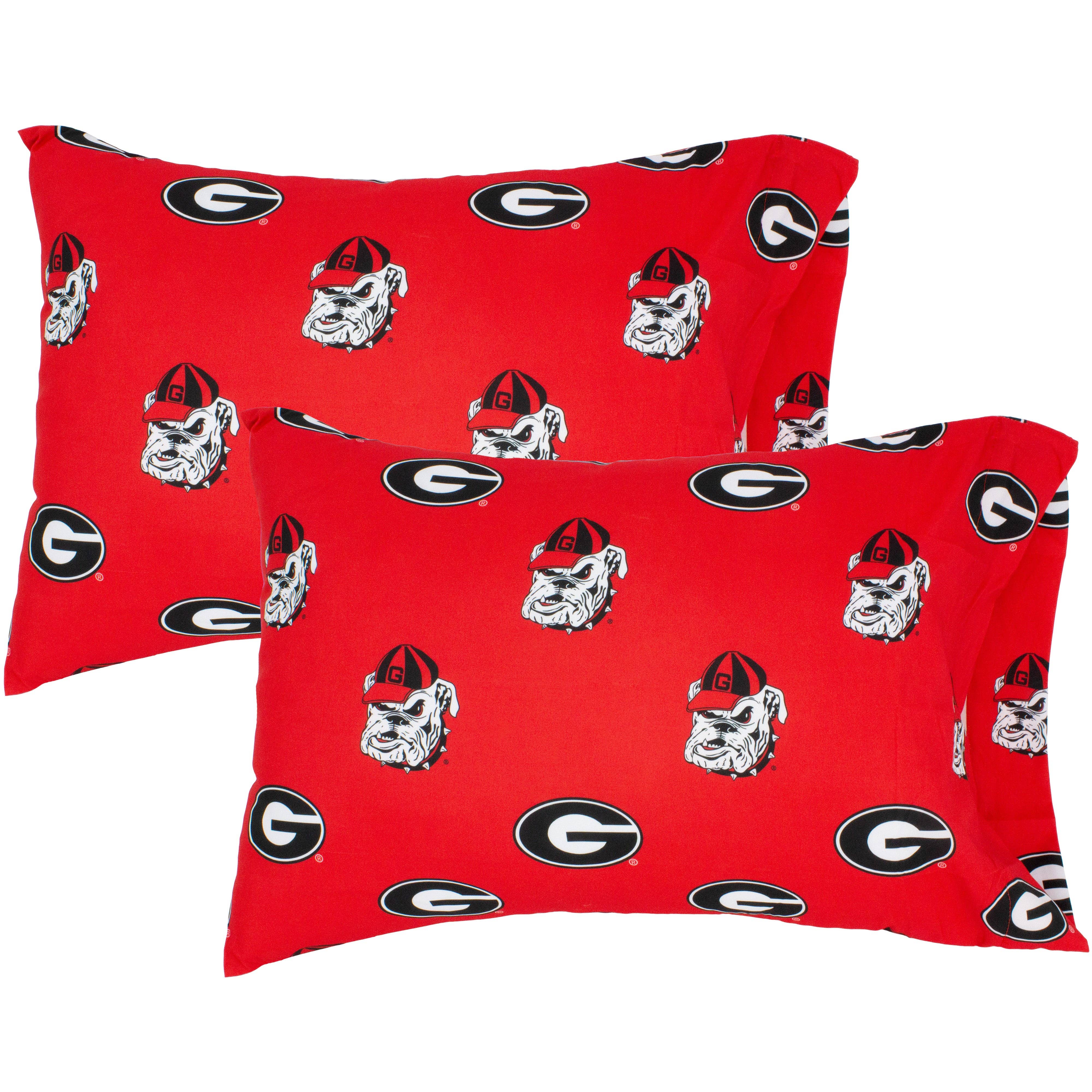 Georgia Bulldogs Standard Pillowcase