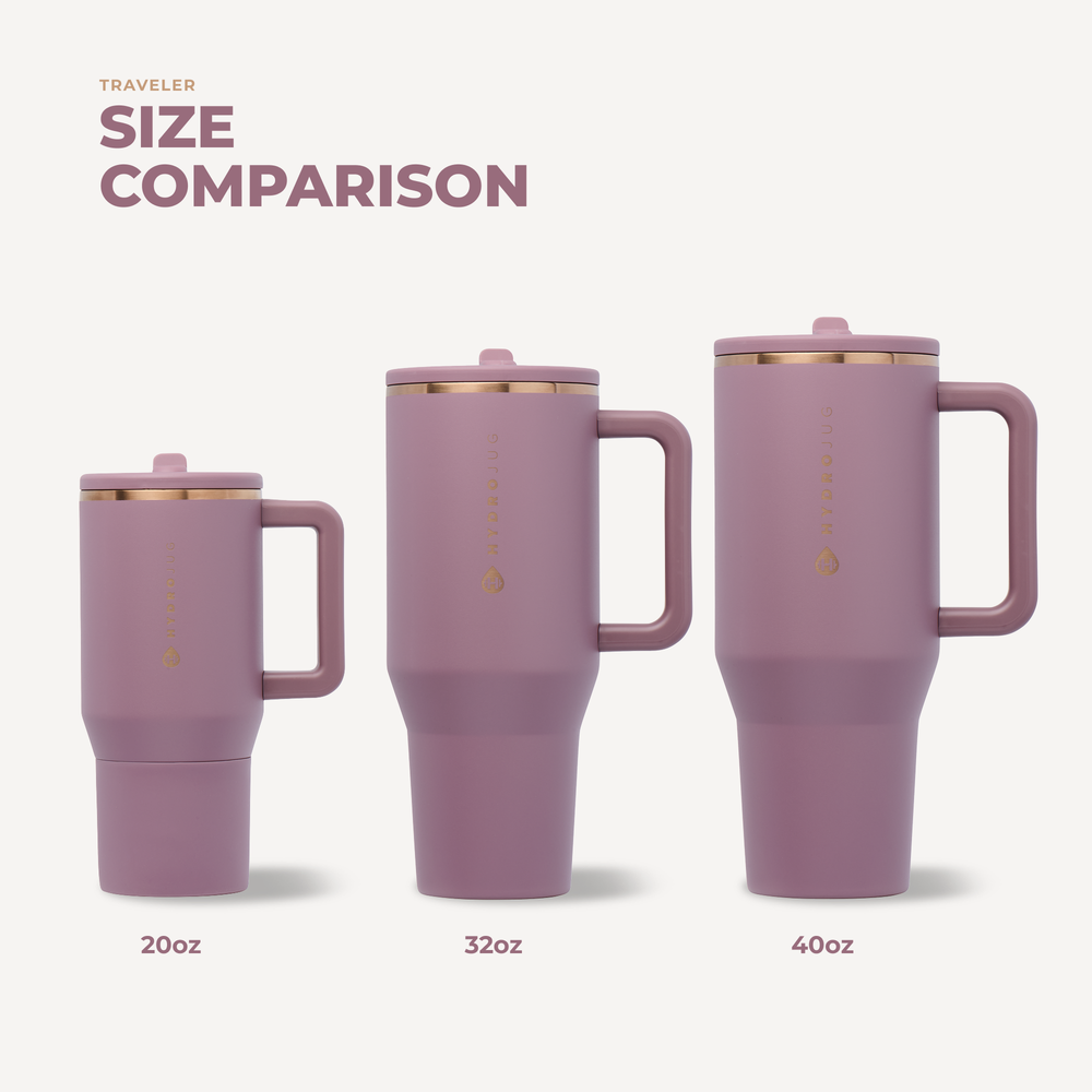 Rosewood 40oz Traveler Tumbler by Hydrojug