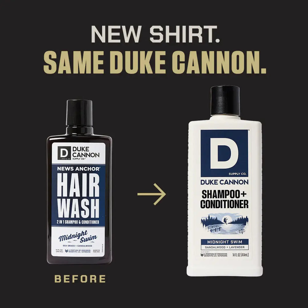 Duke Cannon Shampoo + Conditioner - Midnight Swim