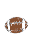 football with white outline attachment 