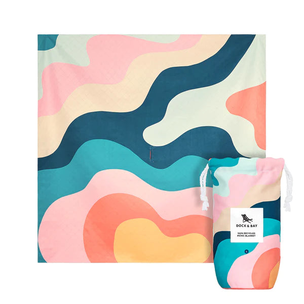 Dock and Bay XL Picnic Blanket in Get Wavy