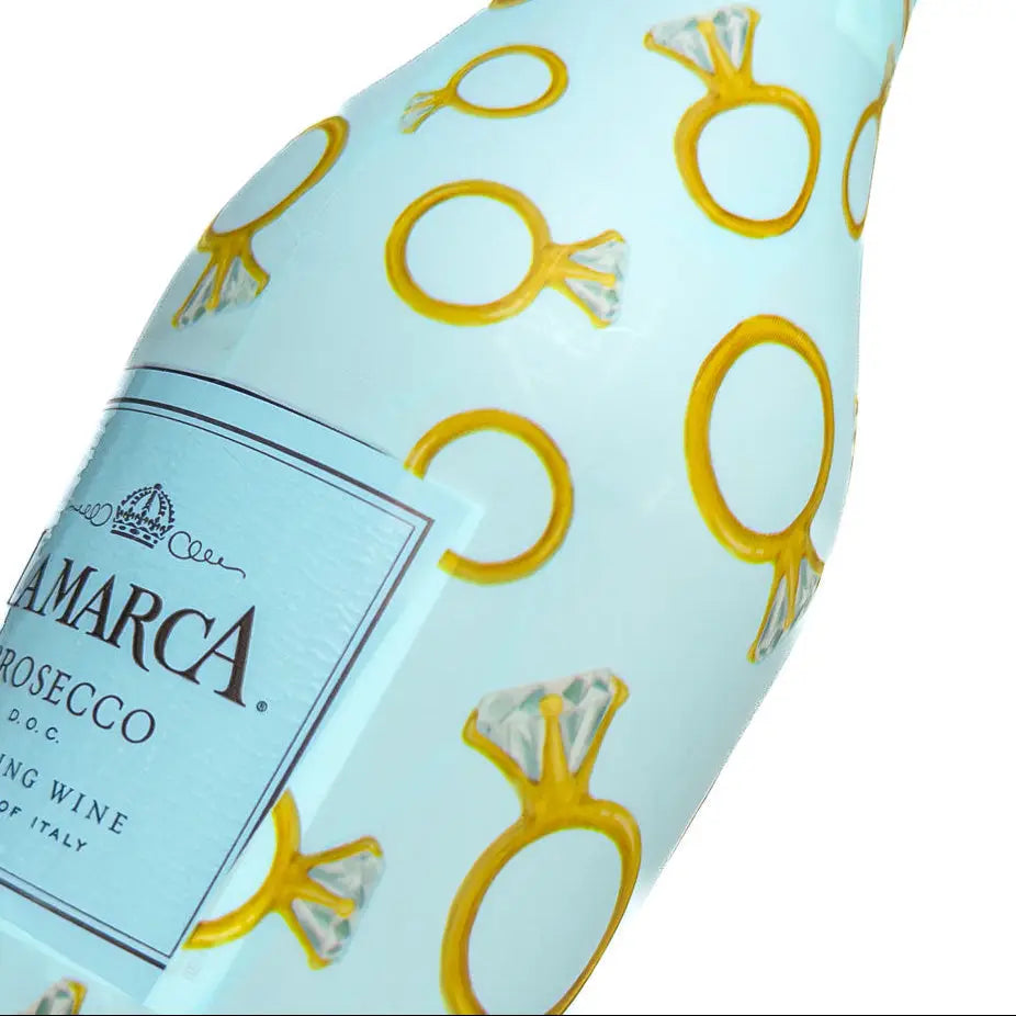 Beau Bottle Blue Engagement Ring- Mini Prosecco Collection- Six Pack