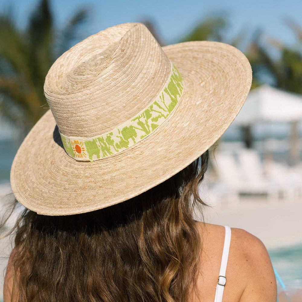Verde Bloom Palm Hat