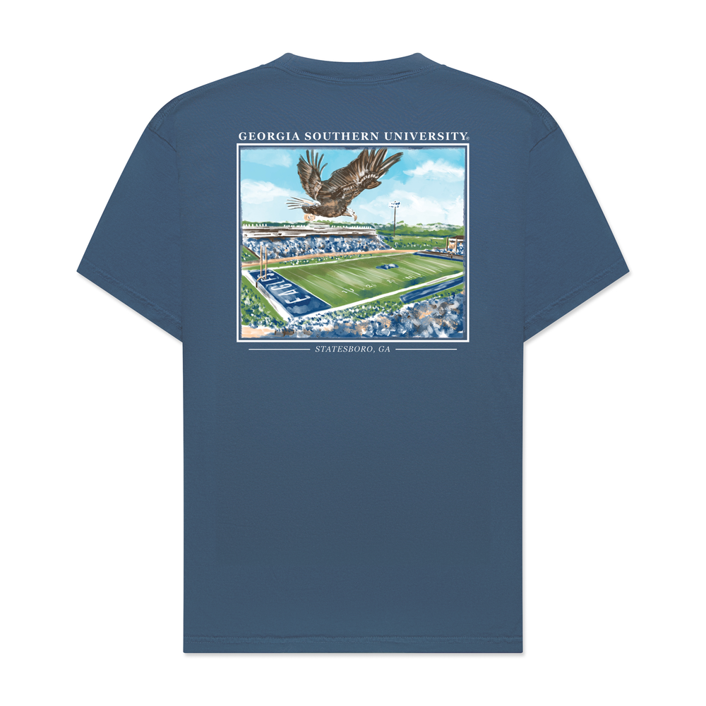 Georgia Southern Stadium Tee in Blue
