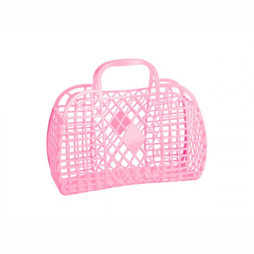 Pink Retro Sun Jellies Basket