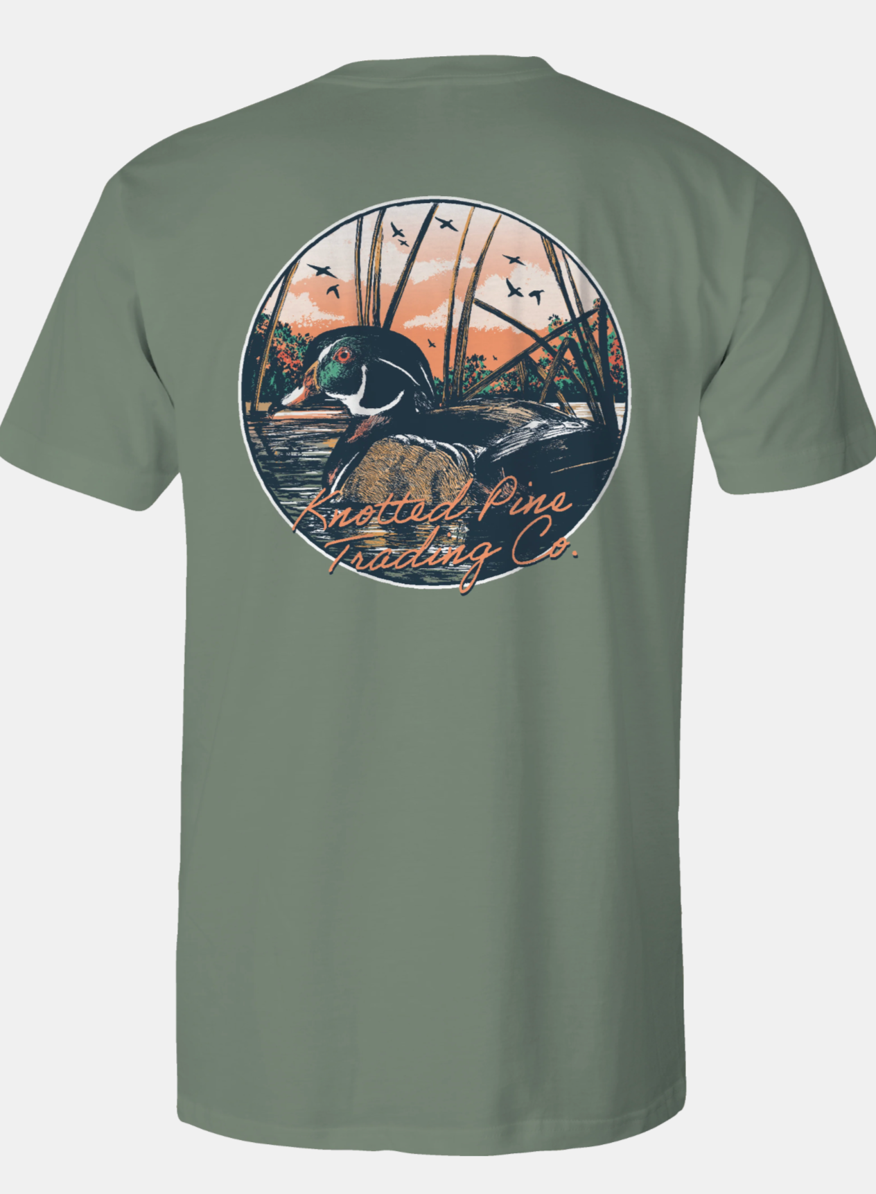 Sunset Mallard Duck Tee by Knotted Pine Trading Co.