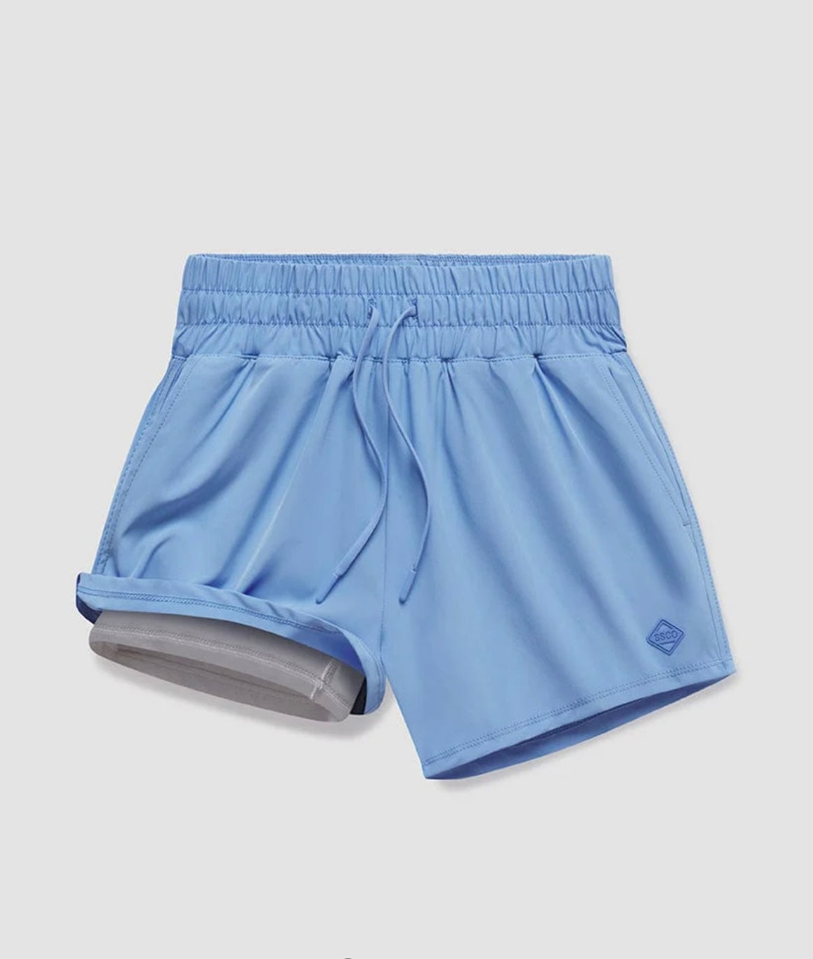 Women’s Hybrid Shorts in Blue Dreams by Southern Shirt Co.
