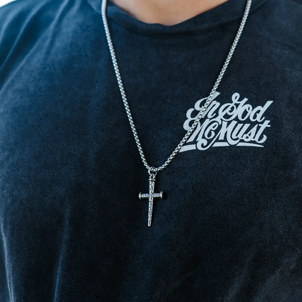 In God We Must Cross Necklace