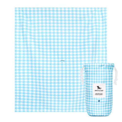 Madison & Johnathan Wedding Registry - Dock and Bay XL Picnic Blanket in Blueberry Pie
