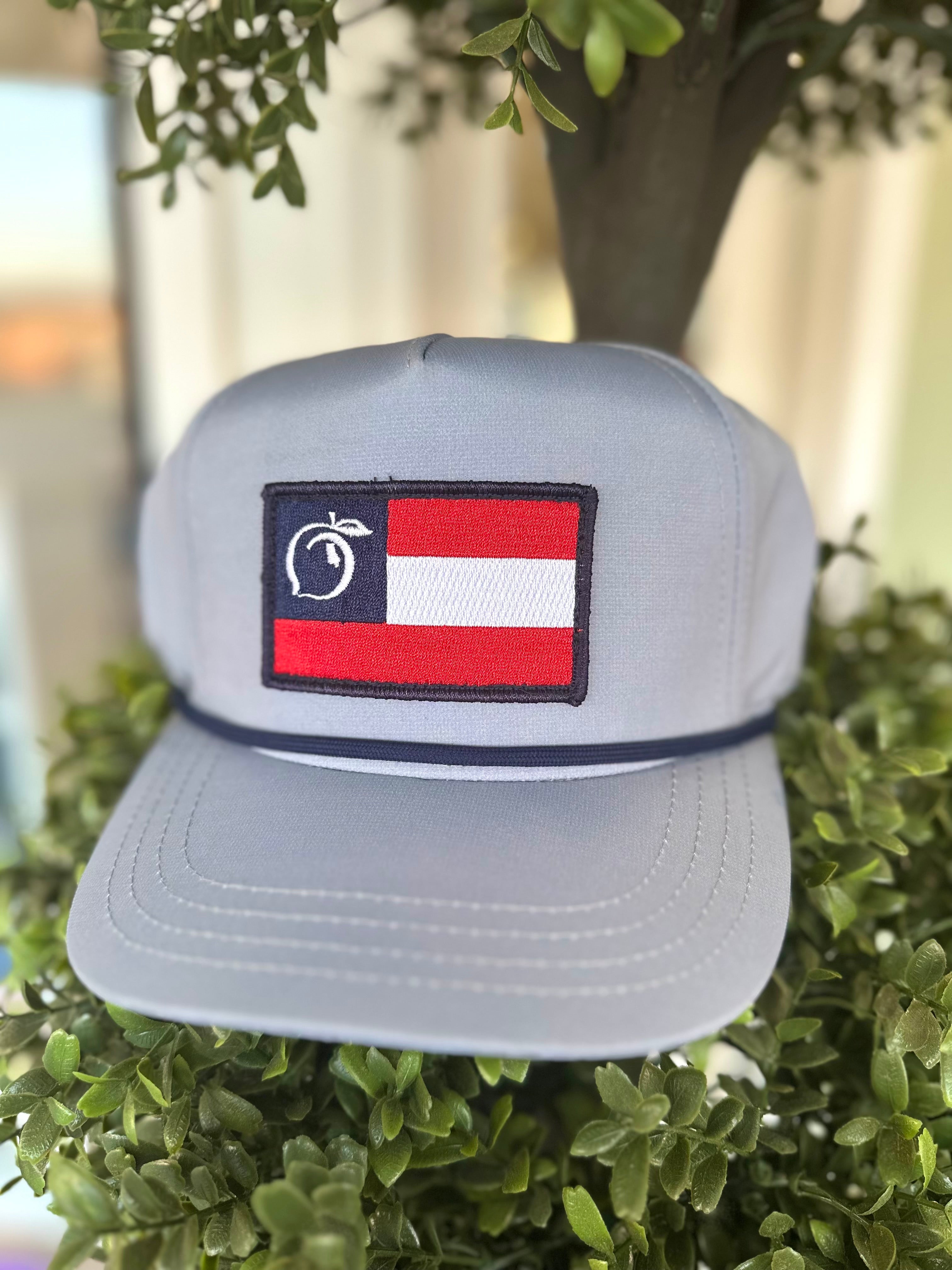 Georgia Flag 5 Panel Performance Rope Hat by Peach State Pride