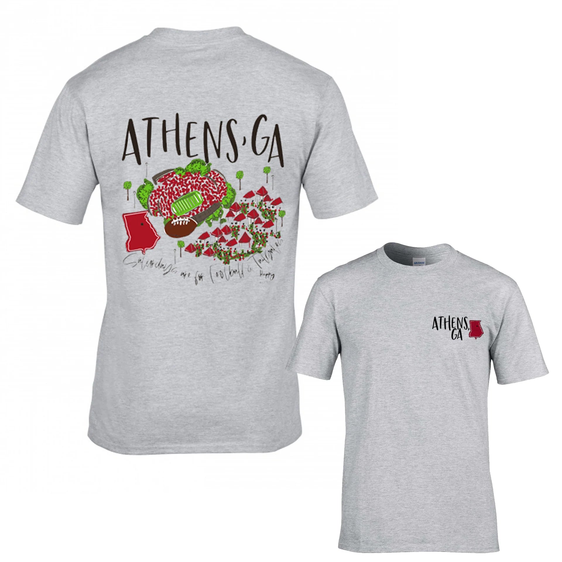 Athens College Town Tee