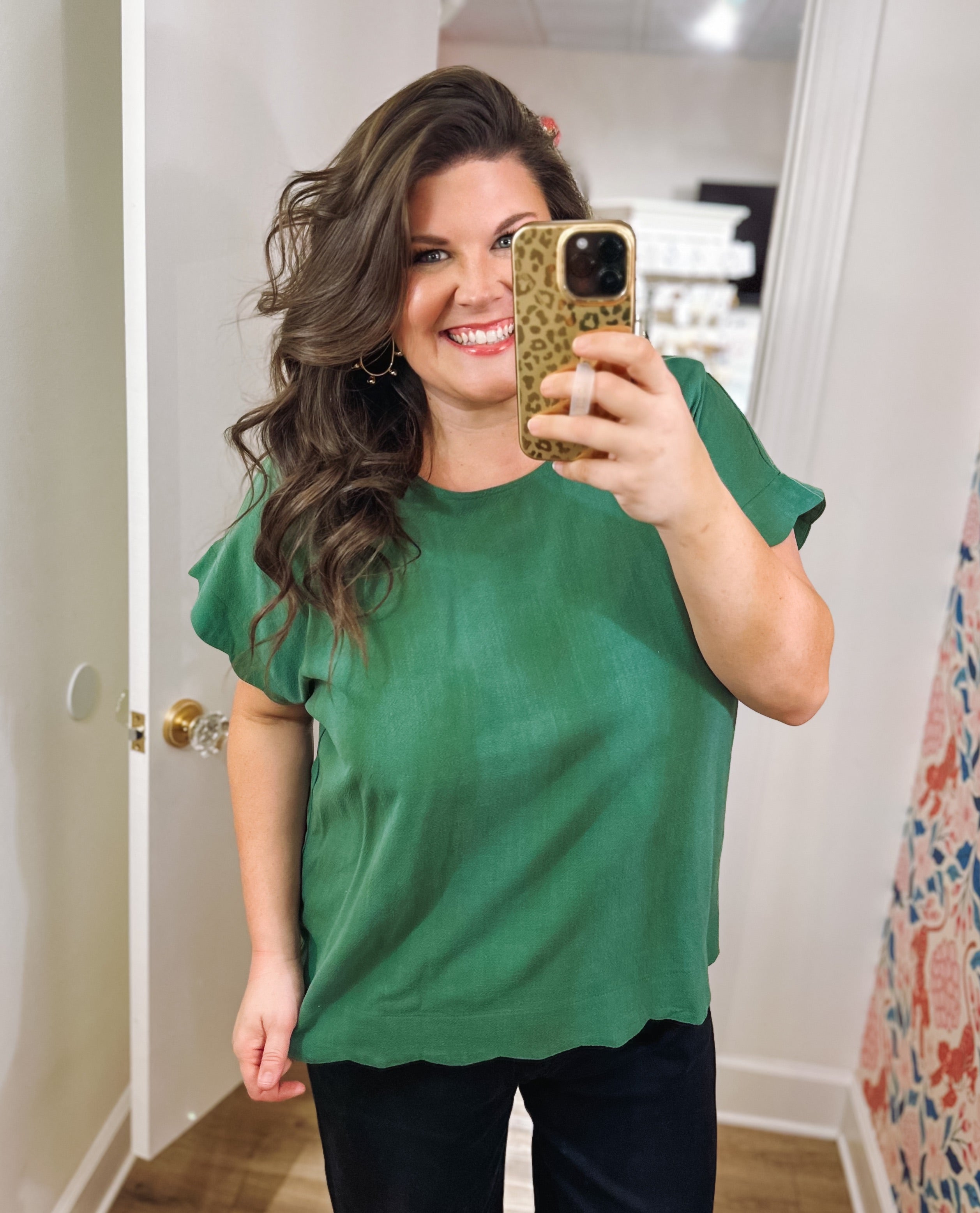 The Bailey Top in Green