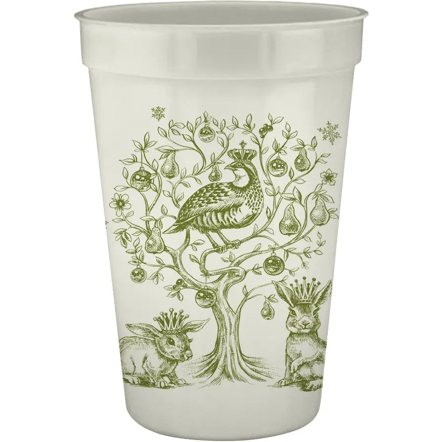 Partridge in A Pear Tree 16oz Pearlized Cup