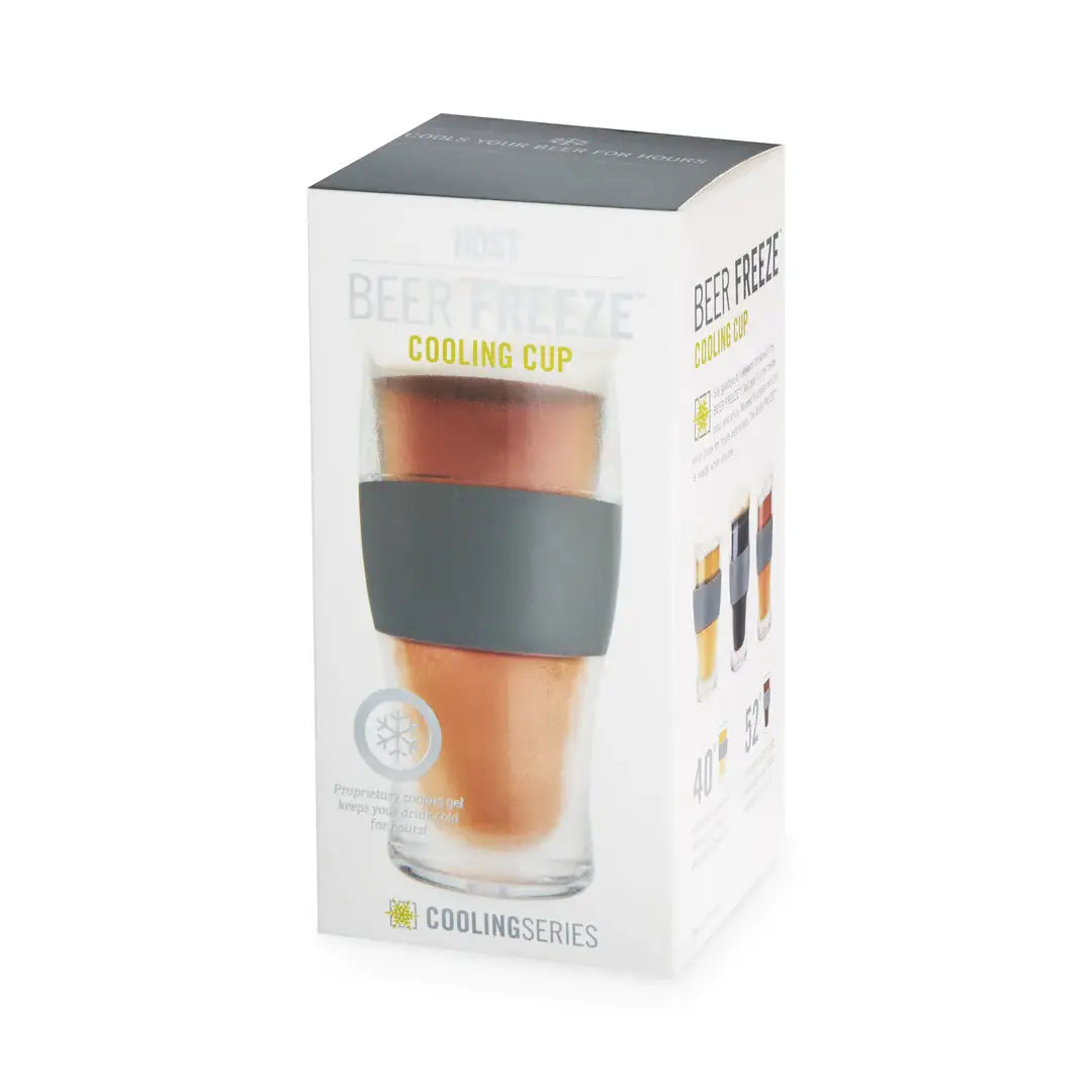 Beer Freeze™ Cooling Cup Insulated w/ Cooling Gel in Gray